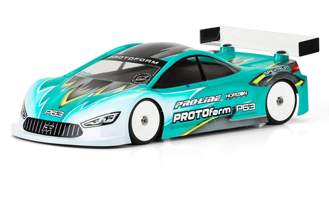 Protoform P63 190mm Touring car Clear Body on road