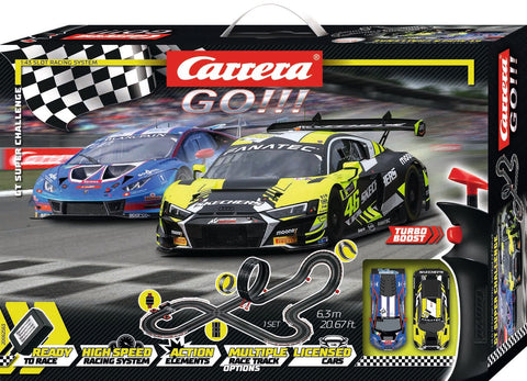 Carrera GO!!! 1/43 - GT Super Challenge Slot car Set 6.3m