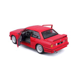 BMW M3 E30 1988 Burago (19cm long) 1/24 DIECAST MODEL KIT