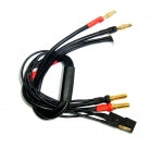 TEAM POWERS 3 in 1 Charge Cable (550mm length, 4/5mm bullets+ radio plug)