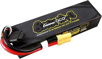 11.1V 100C 8000mah 3S Gens ace G-Tech Bashing Pro with EC5 Plug  Lipo Battery Online Only