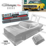 Team C 1970 Dodge Charger 1/10 clear body 200mm