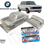 Team C 1/10 Mini Scale bmw 2002 clear unpainted body 225mm