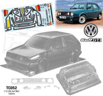 Team C vw Golf mk2 GTi 1/10 clear body