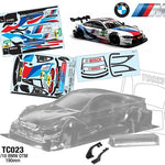 Team C Bmw M4 DTM 1/10 clear body 190mm