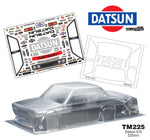 Team C 1/10 Mini ScaleDatsun 510 clear unpainted body 258mm