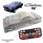 Team c toyota celica 1600Gt 1/10 clear body 200mm