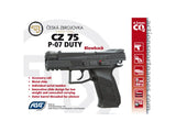 Asg Cz 75 P07 Duty 4.5mm Steel Ball Co2 Gas Gun Blowback airsoft