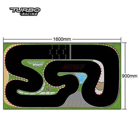 Turbo Racing – 1:76 C75 Mini R/C Car Fast Track Mat (X-Large 1600 x 900mm)