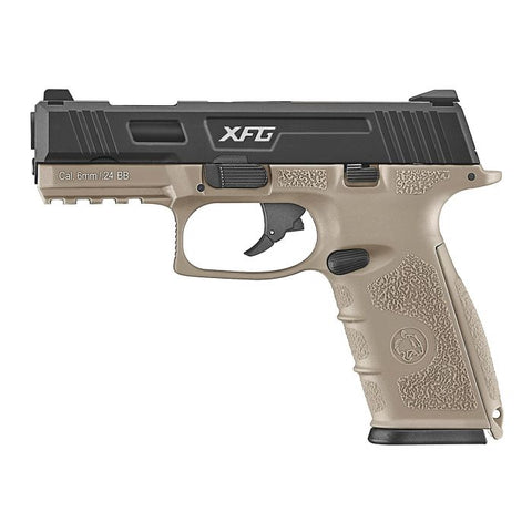 ICS Airsoft BLE-XFG Airsoft Pistol - Black/Tan