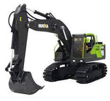 HUINA 1661 1/18 RC EXCAVATOR GREEN/GREY CONSTRUCTION TOYS