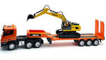 HUINA 1319 1/24 9CH RC TRUCK AND TRAILER W/6CH RC EXCAVATOR *COMBO SET CONSTRUCTION TOYS