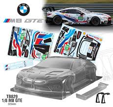 Team C M8 GTE Gt 1/8 Clear unpainted body 325mm