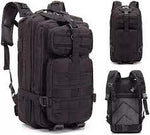 Hiking Backpack Military Tactical Backpack - 30 Liter - Black bag