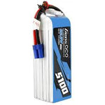 Gens ace 5100mAh 80C 22.2V 6S1P  Pack with EC5 plug Soft Case Lipo Battery Online Only