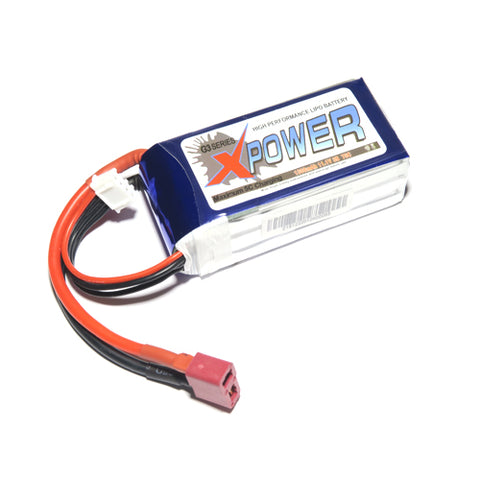 X-Power – 1000mAh 11.1V 2S 25C LiPo Battery