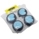 YEAH RACING RUBBER TYRE 4PCS FOR 1/10 RC