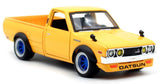 Maisto 1973 Datsun 620 Pickup Truck Yellow Tokyo Mod 1/24 Diecast