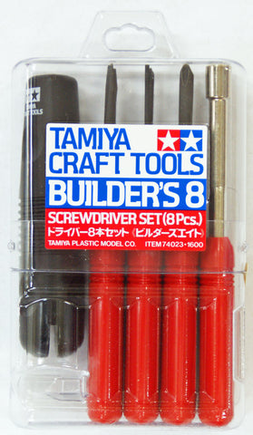 TAMIYA "BUILDERS 8" SCREWDRIVER TOOL SET Tam74023