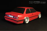 A Plastics E30 Coupe Plastic bumper 1/10 RC Clear lexan body