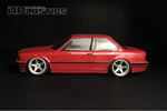 A Plastics E30 Coupe Plastic bumper 1/10 RC Clear lexan body