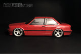 A Plastics E30 Coupe Plastic bumper 1/10 RC Clear lexan body