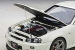 Autoart Nissan Skyline GT-R (R34) V-spec II White Pearl 1/18 diecast model