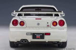 Autoart Nissan Skyline GT-R (R34) V-spec II White Pearl 1/18 diecast model