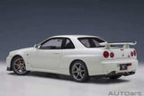 Autoart Nissan Skyline GT-R (R34) V-spec II White Pearl 1/18 diecast model