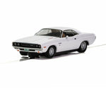 SCALEXTRIC - DODGE CHALLENGER 1970 1/32 SLOT CAR- WHITE #C3935