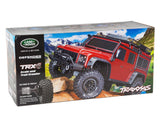 Traxxas TRX-4 1/10 Scale Trail Rock Crawler Land Rover Defender (Red) w/XL-5 ESC & TQi 2.4GHz TX